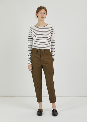 Griff High Waisted Gabardine Pants by Isabel Marant Etoile - La Garçonne