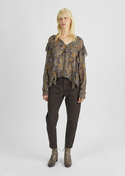 Osbert Round Shoulder Coat by Isabel Marant Etoile - La Garçonne