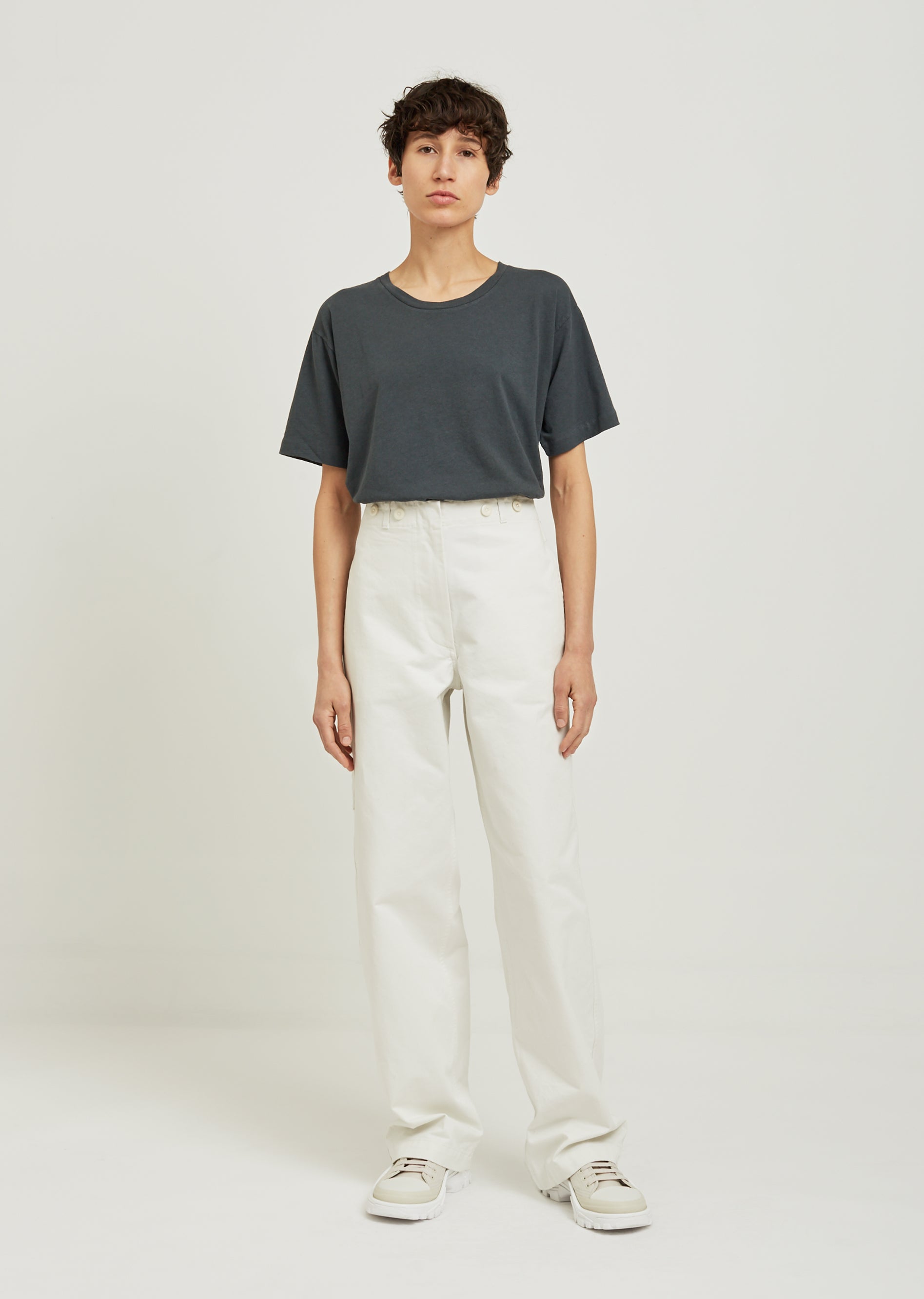 Cinched Back Trousers by MHL by Margaret Howell- La Garçonne