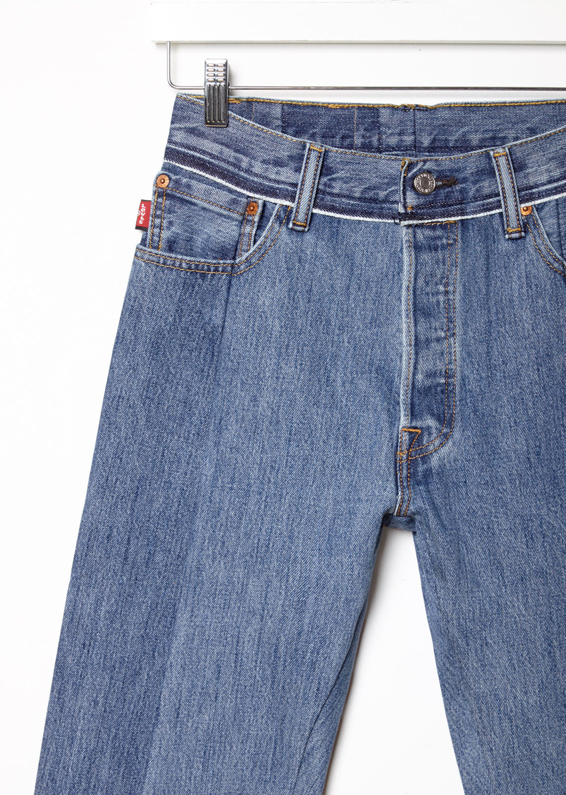 reworked levis jeans