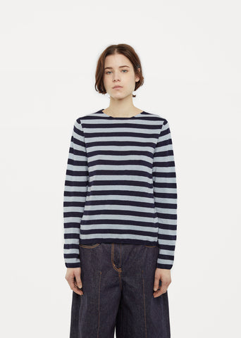 Striped Crewneck Pullover by Comme des Garçons Comme des Garçons - La ...