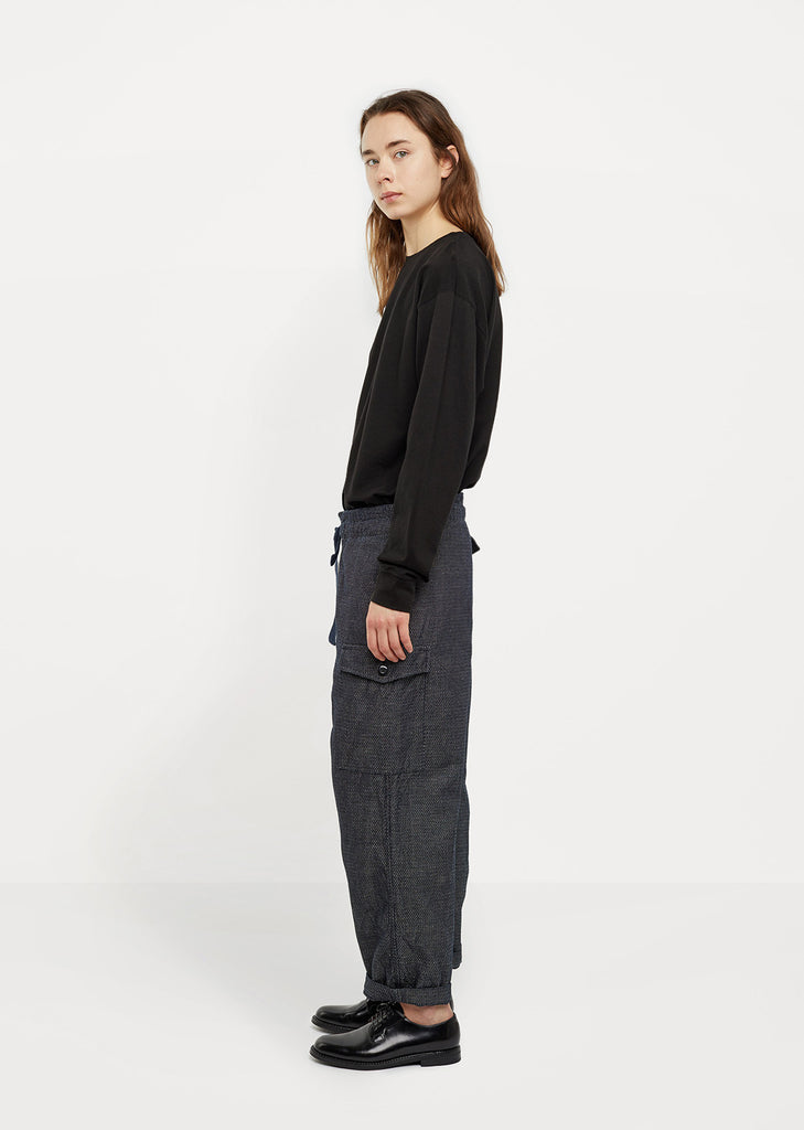 Drawstring Jacquard Cargo Pants by Chimala - La Garçonne