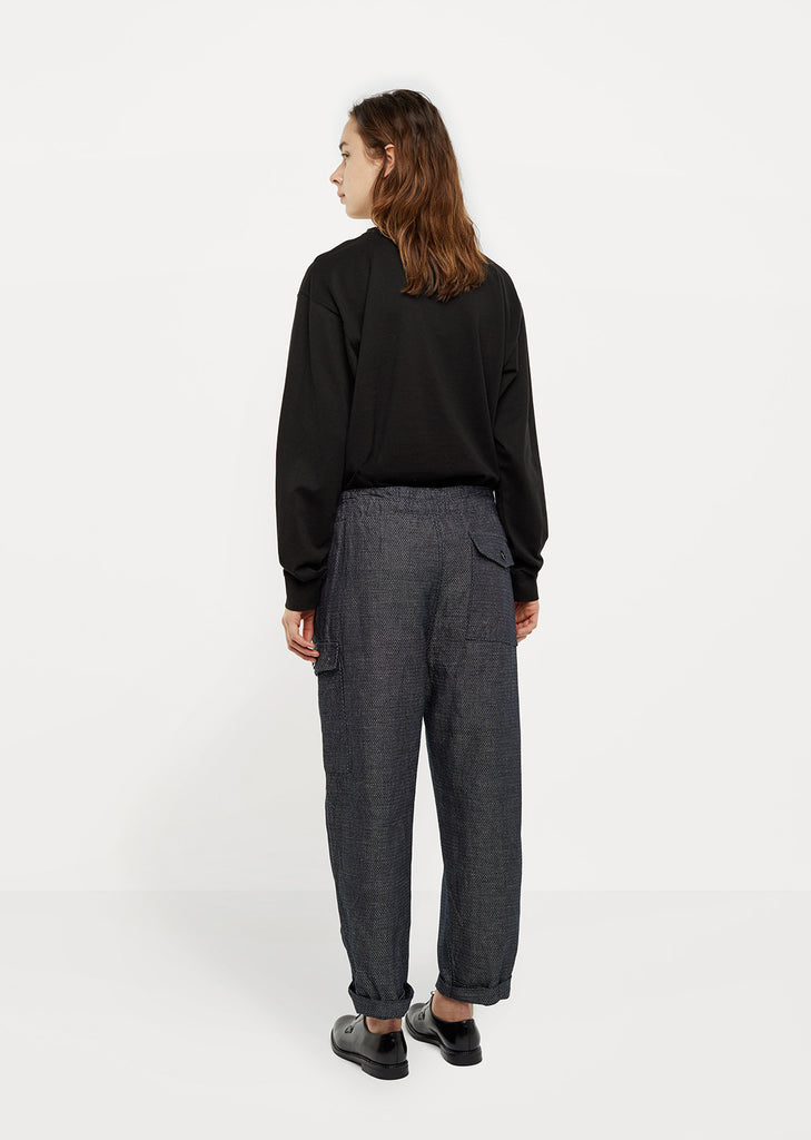 Drawstring Jacquard Cargo Pants by Chimala - La Garçonne