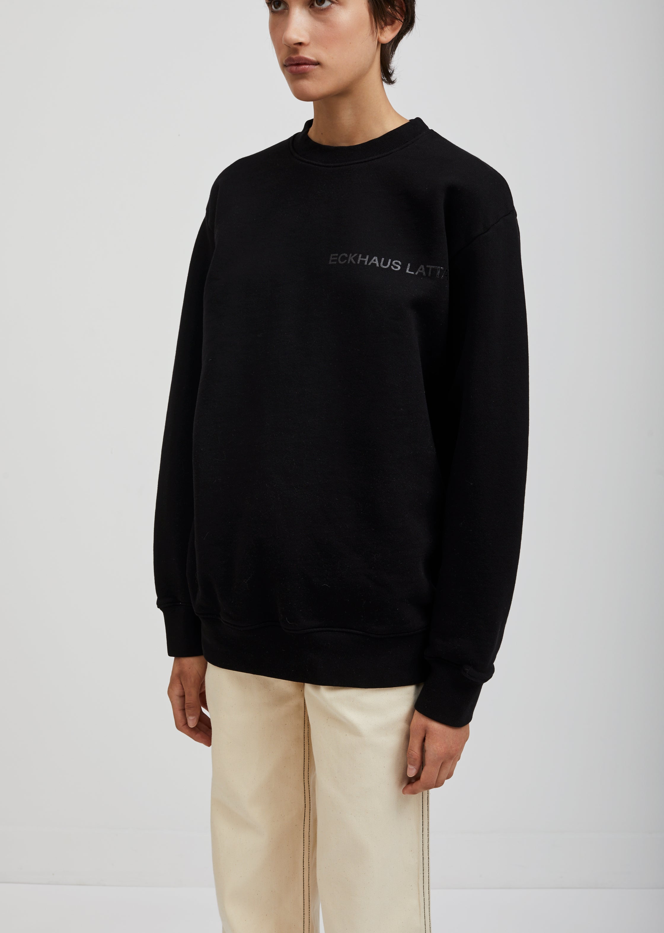 Cotton Sweatshirt by Eckhaus Latta- La Garçonne