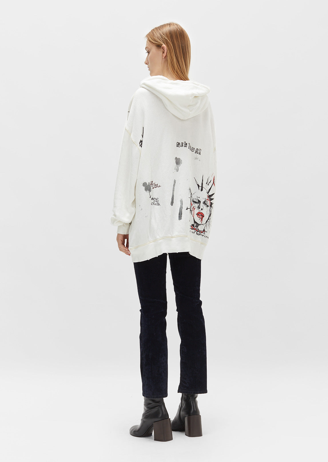 Doodle Hooded Sweatshirt by R13- La Garçonne