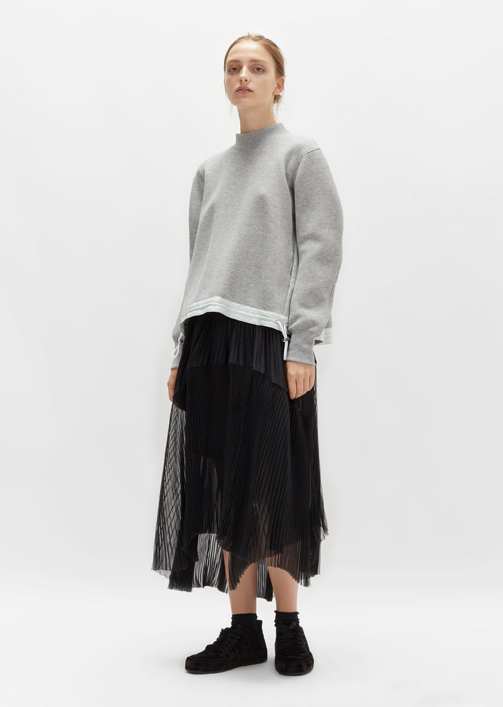 Sponge Drawstring Sweatshirt by Sacai- La Garçonne