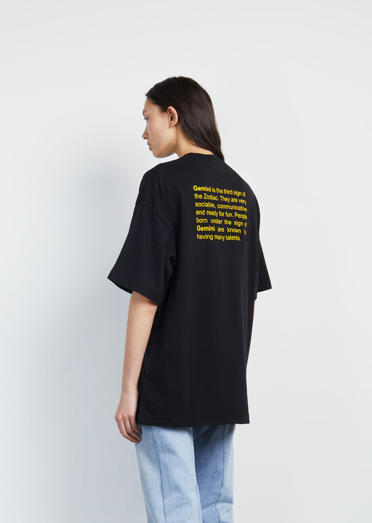 Gemini Horoscope Tee by Vetements - La Garçonne