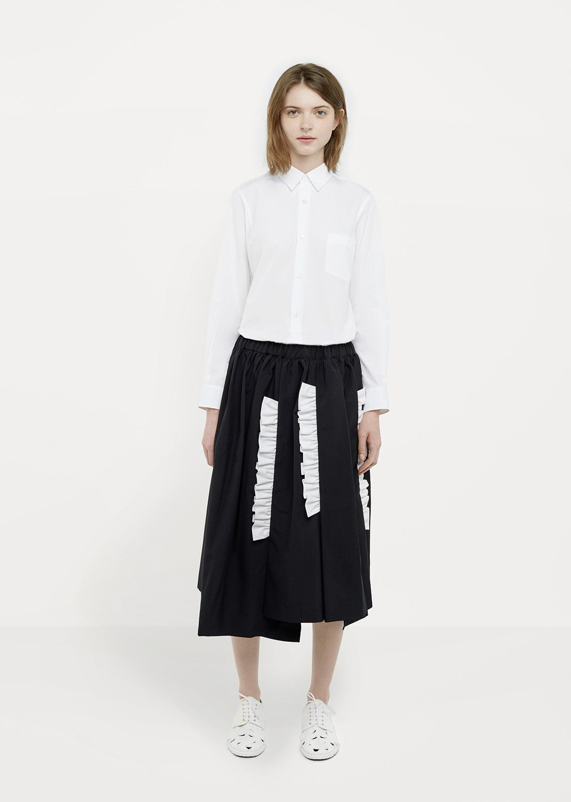 Tropical Wool Cotton Skirt by Comme des Garçons - La Garçonne