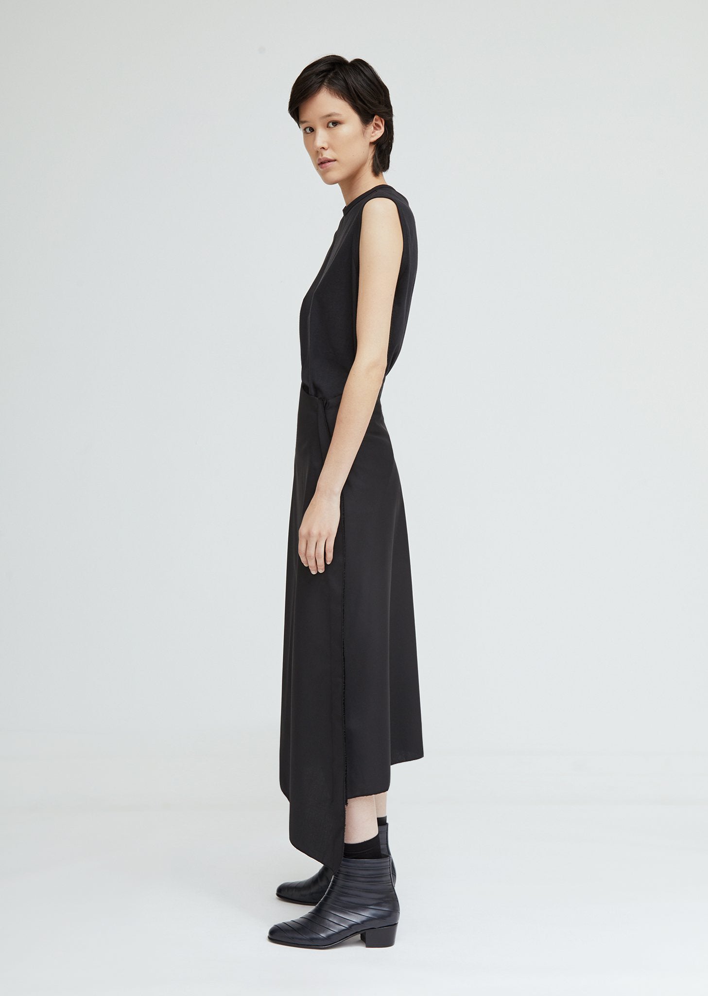 Loro Piana Asymmetrical Long Skirt by Gabriela Coll Garments- La Garçonne