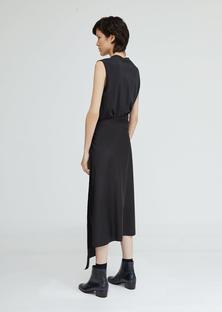 Loro Piana Asymmetrical Long Skirt by Gabriela Coll Garments- La Garçonne