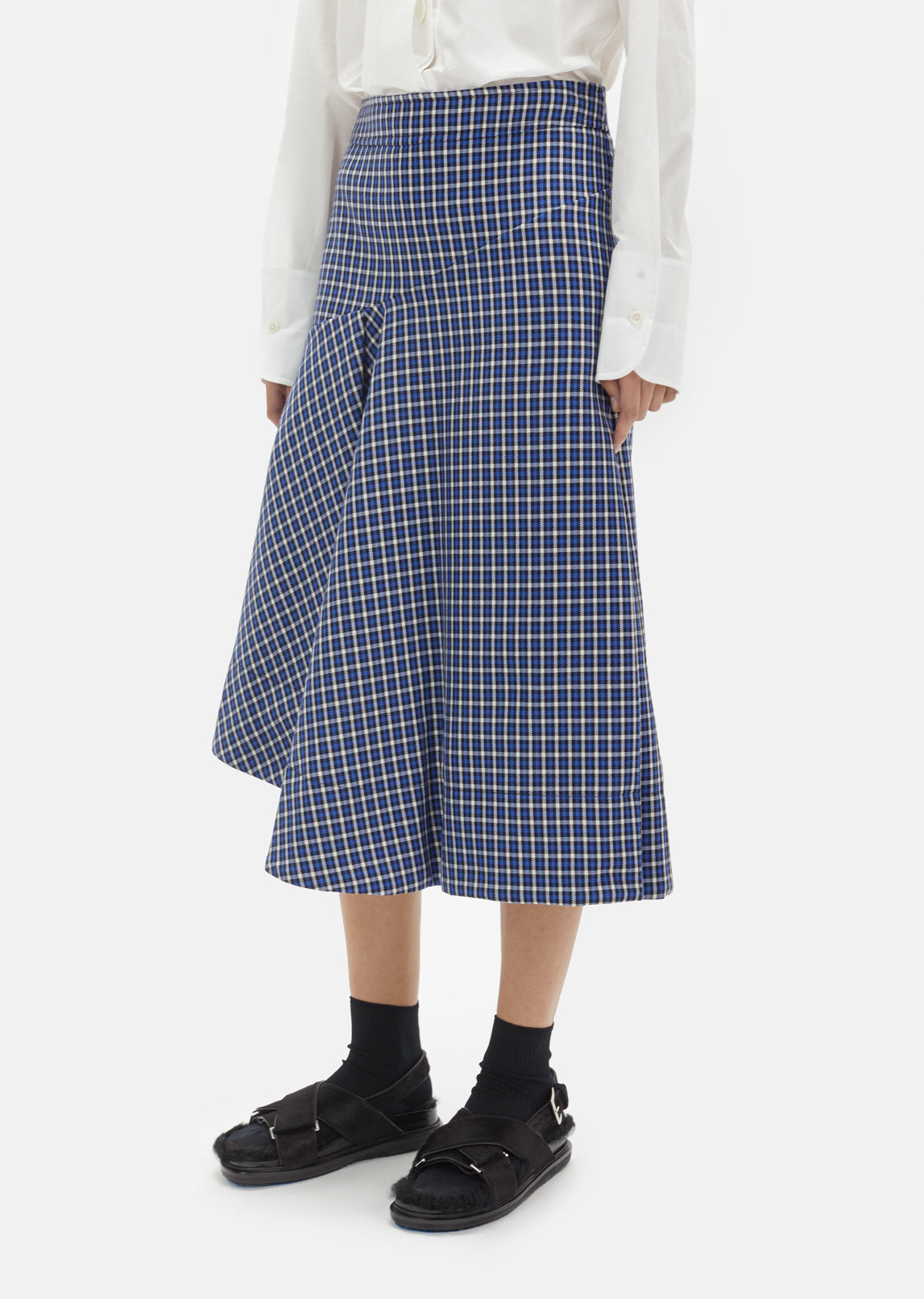 Microstructure Wool Skirt by Marni- La Garçonne