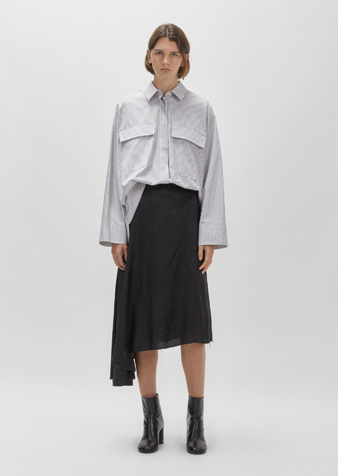 Bias-Cut Midi Skirt by Maison Margiela- La Garçonne