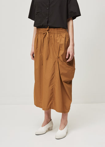 Twill Tuck Down Skirt by Y's- La Garçonne