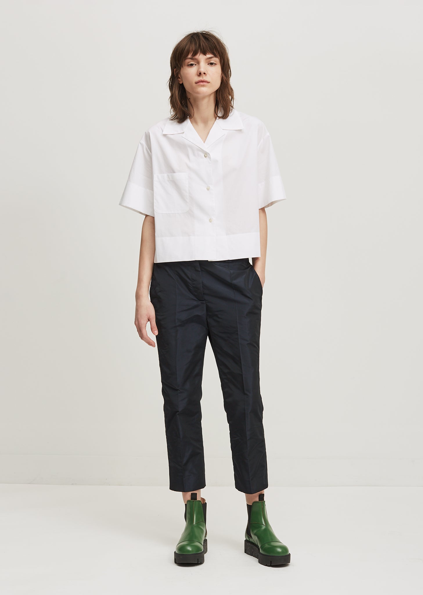 Lelija Pop Crop Shirt by Acne Studios- La Garçonne