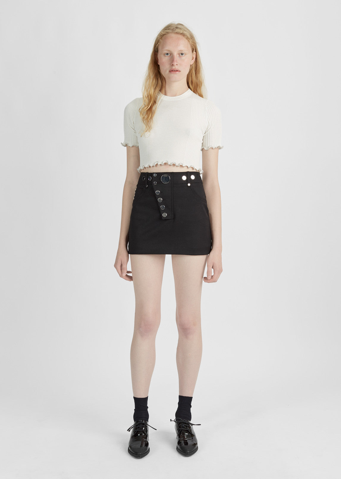 High Waisted Mini Skirt by Alexander Wang - La Garçonne