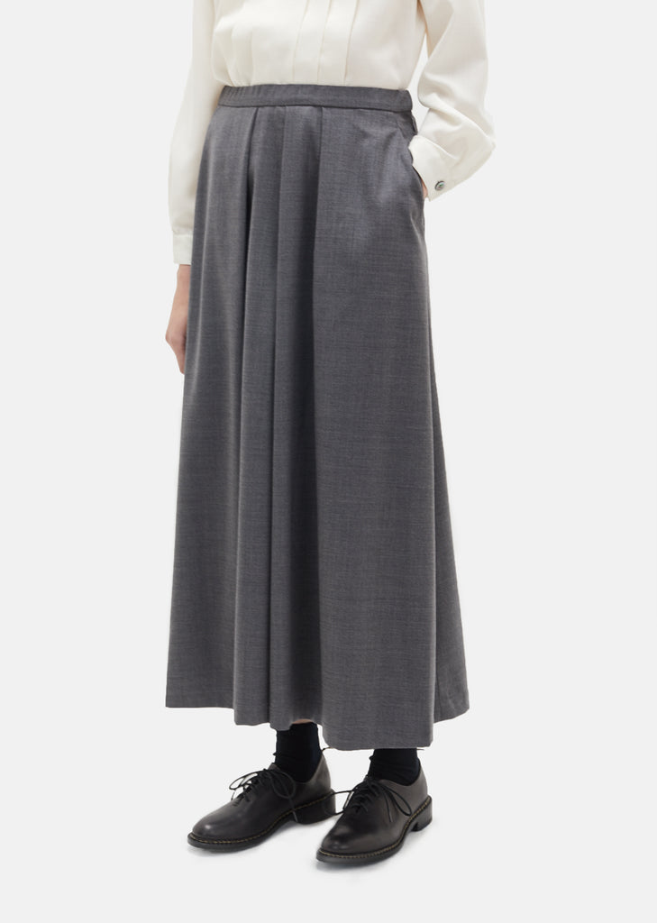 Saxony Wool Hakama Pants by Blue Blue Japan- La Garçonne