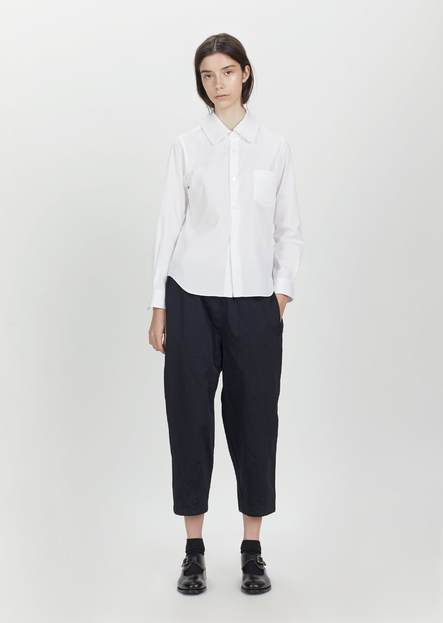 Polyester Satin Drawstring Wide Leg Trousers by Comme des Garçons Comme ...