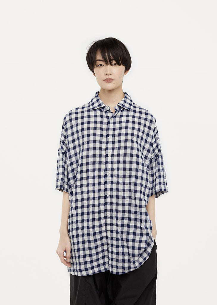 Oversized Gingham Shirt by Casey Casey - La Garçonne