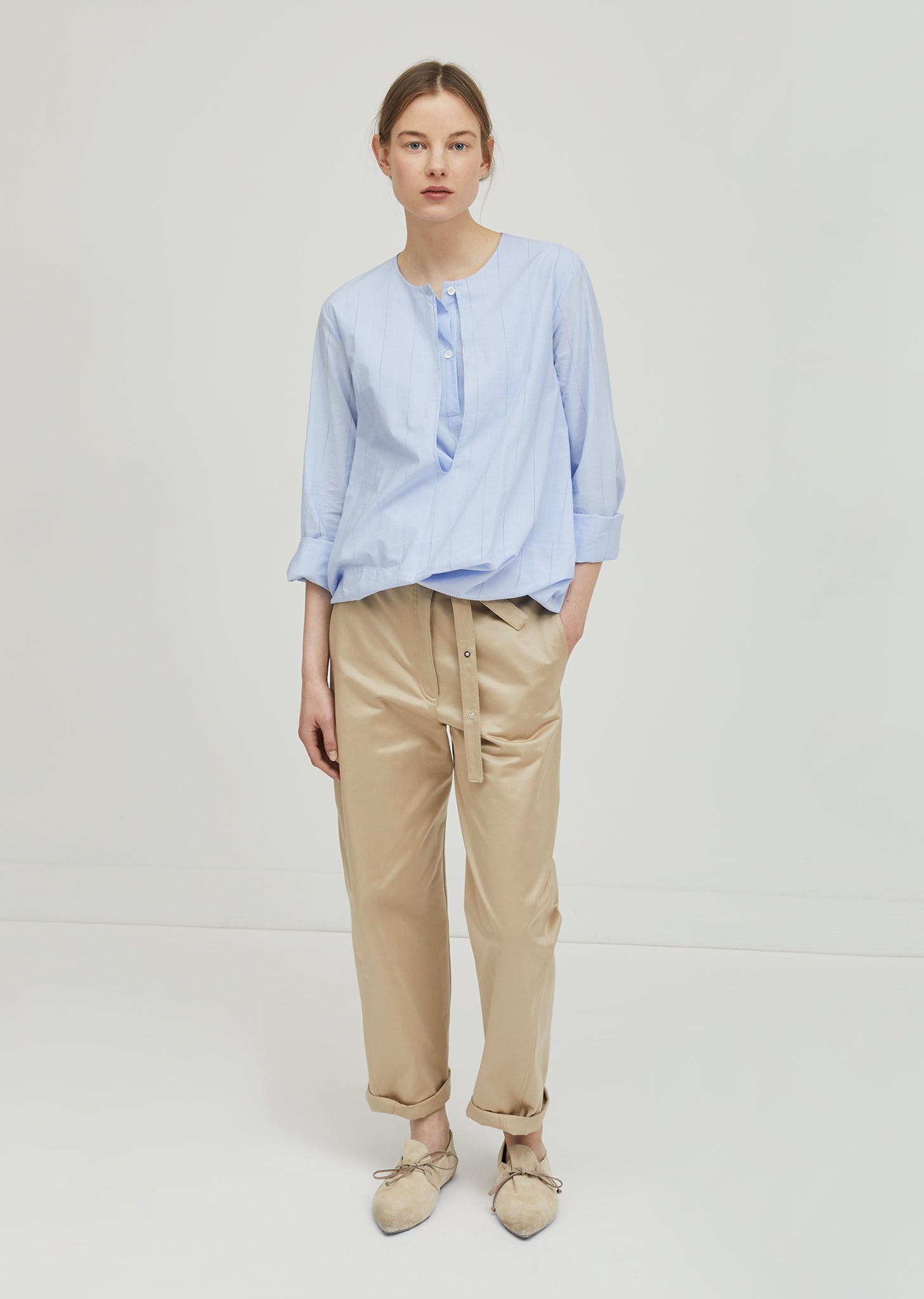 Striped Cotton Blouse by Hache- La Garçonne