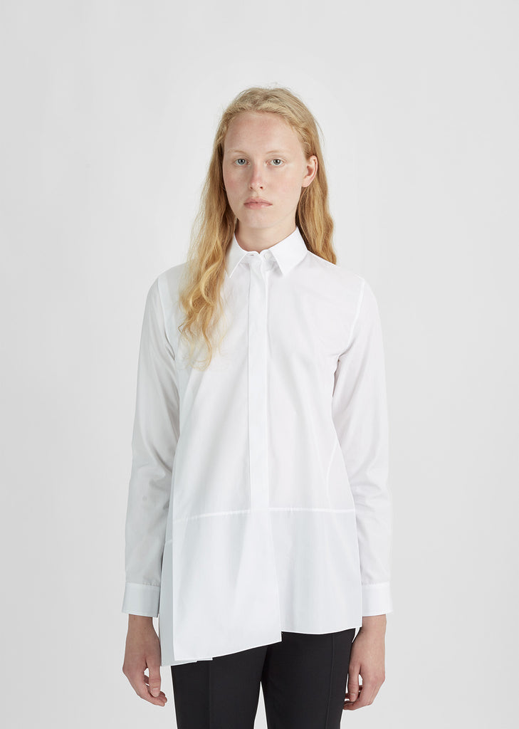 Diana Cotton Poplin Shirt by Jil Sander - La Garçonne