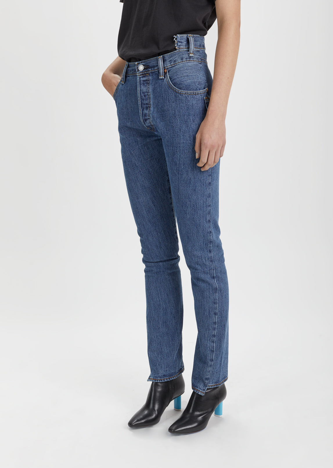 X Levi's High Waist Reworked Jeans by Vetements - La Garçonne