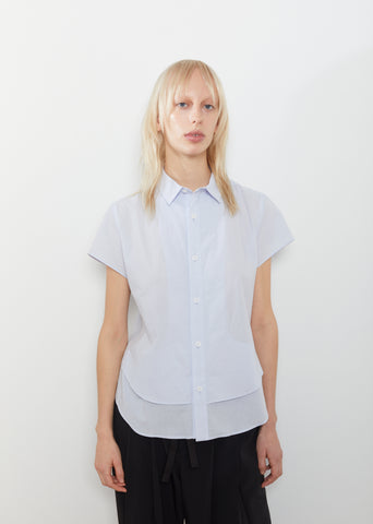 Front Layer Short Sleeve Shirt by Y's- La Garçonne