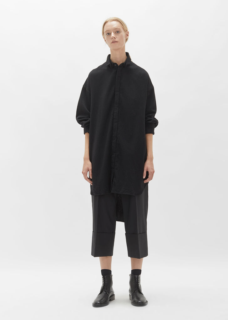 Flannel Long Shirt by Yohji Yamamoto- La Garçonne