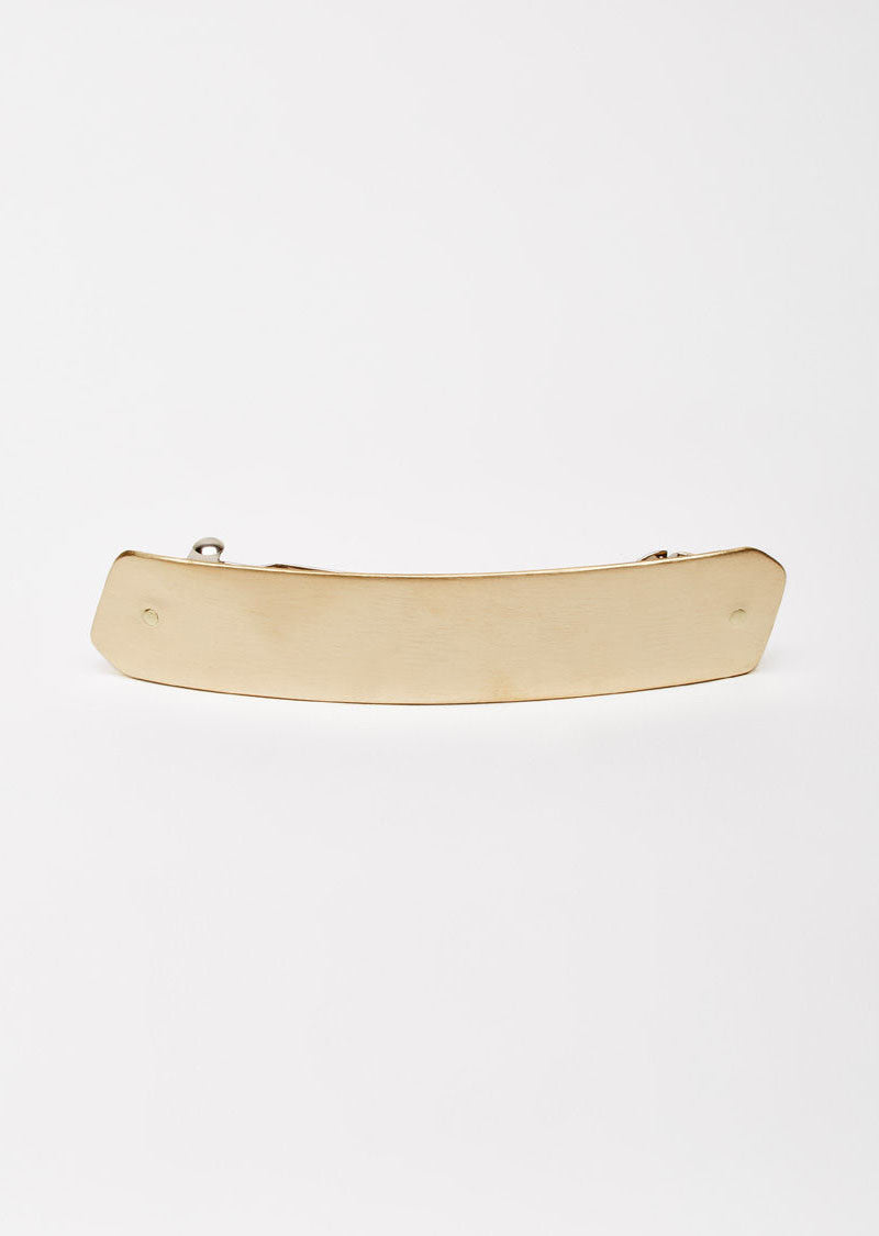 Brushed Brass Hair Clip by Erin Considine - La GarÁonne – La Garçonne