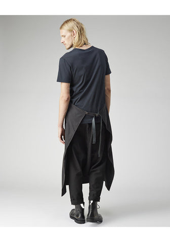 Y´s W/GABARDINE CHECK APRON DRESSS 紺 直販超特価 www.tigermedpr.com