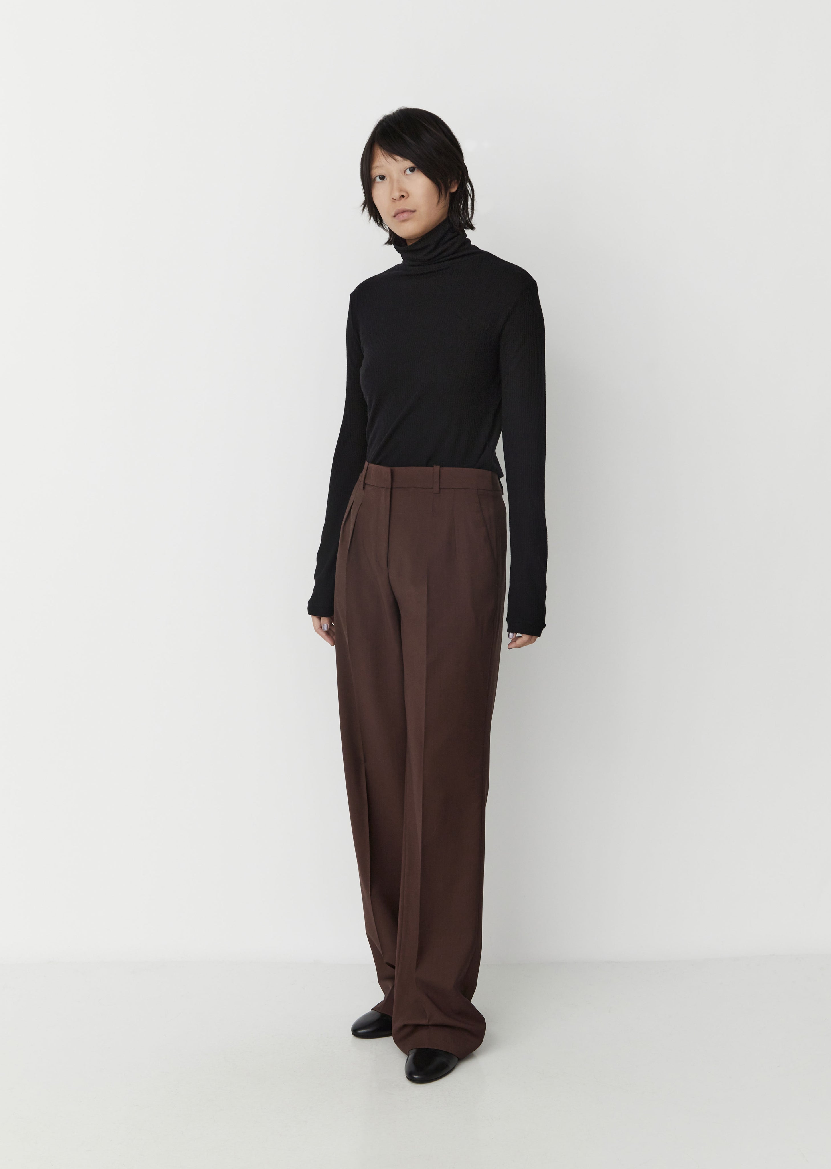 Sbiru Trousers — Chocolate – La Garçonne