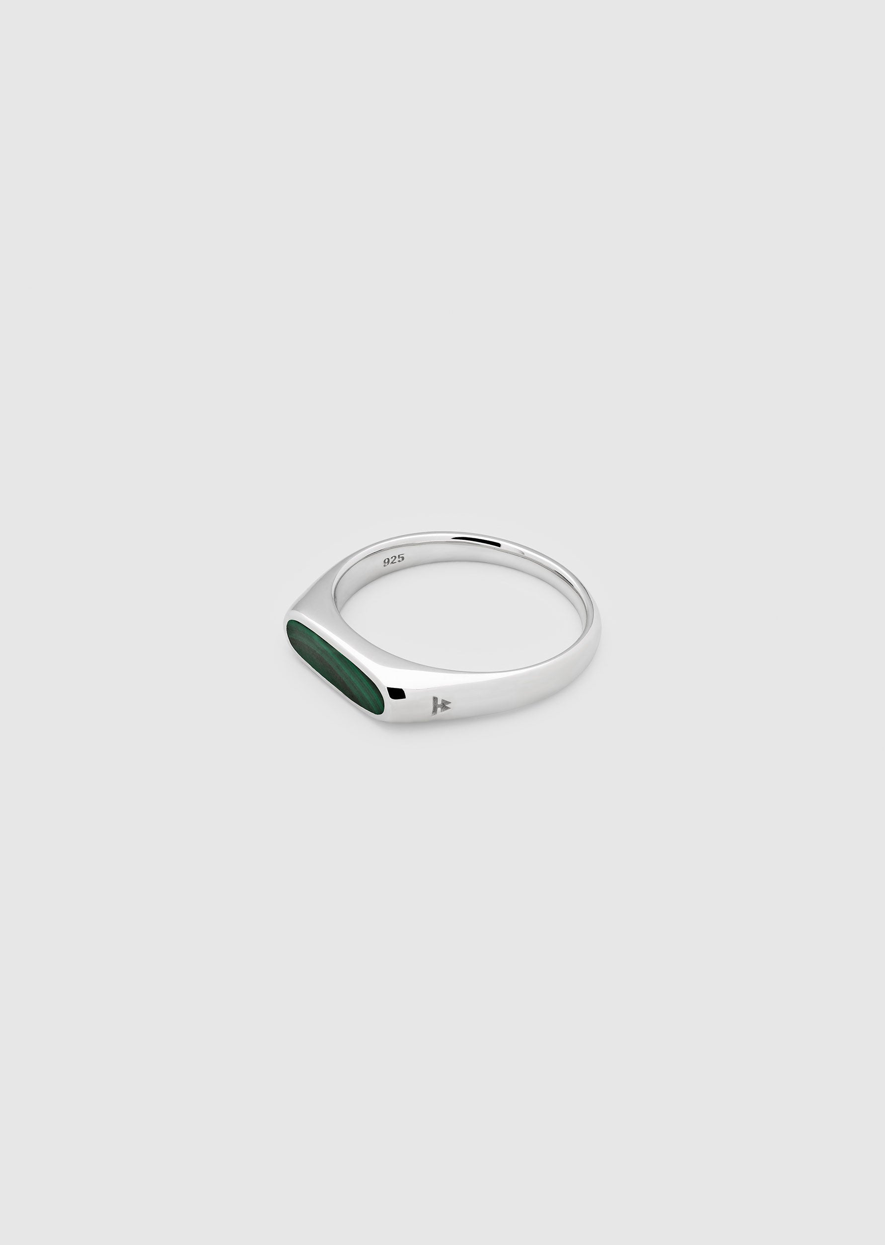 Mario Ring Malachite - 50 / Silver