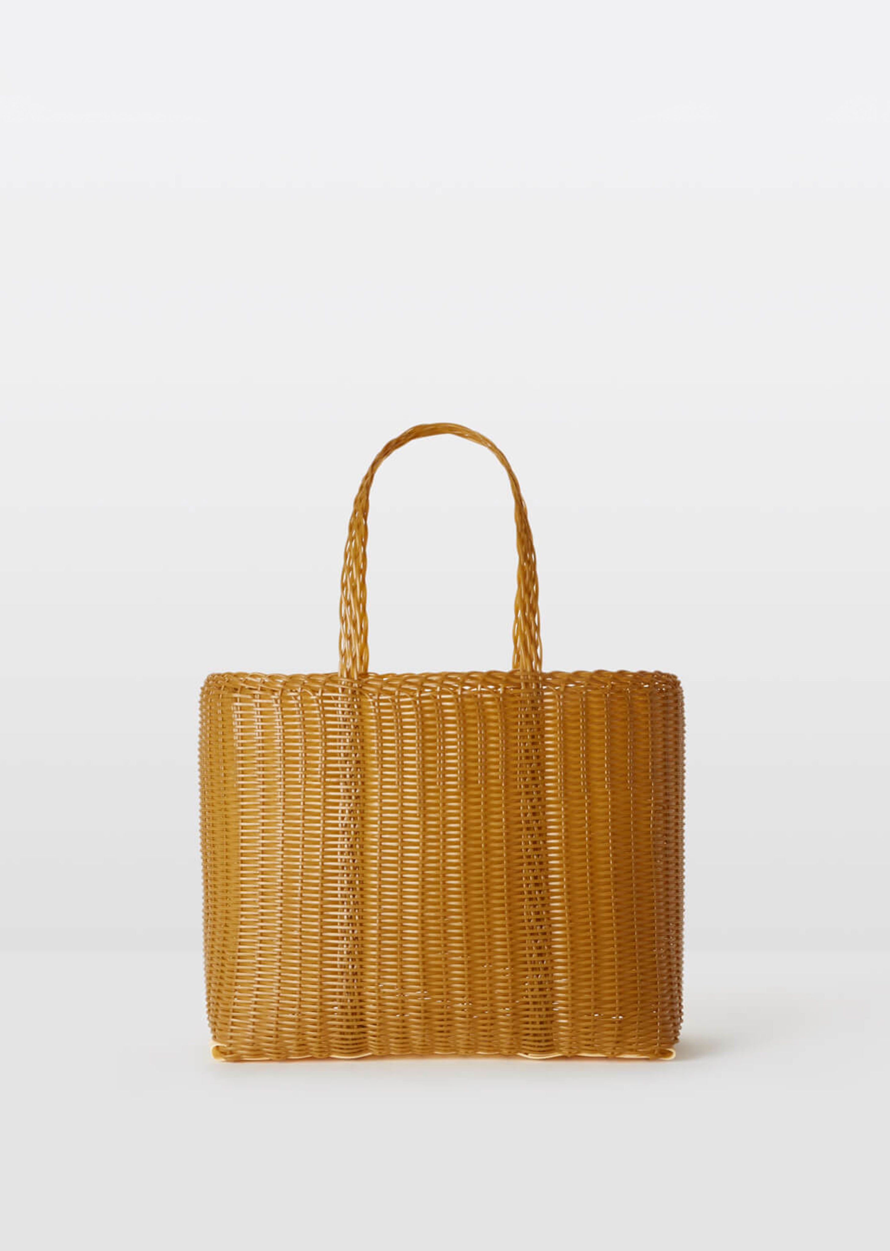 Small Handwoven Flat Tote — Tobacco – La Garçonne