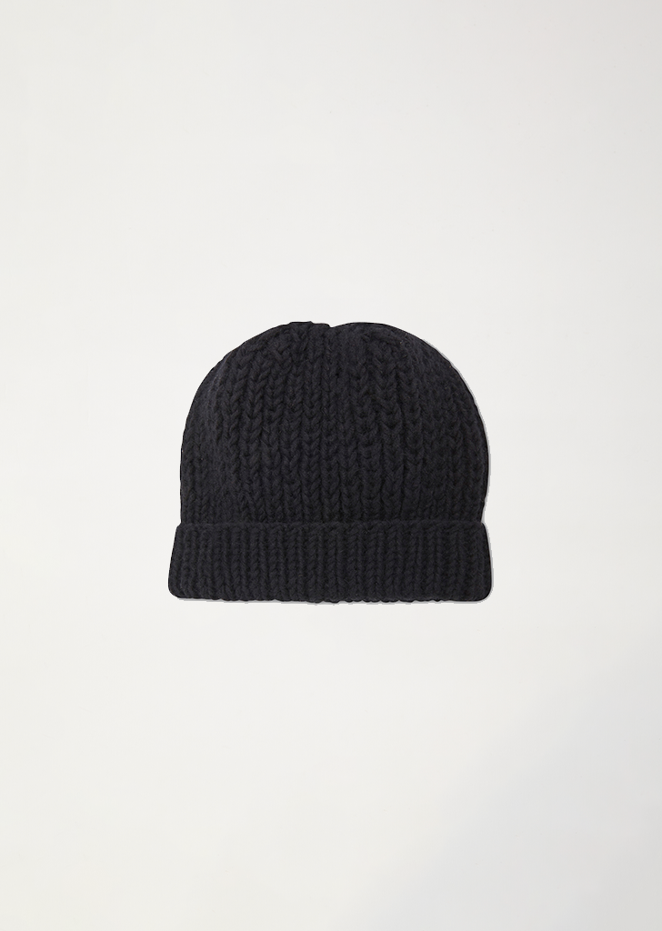 Chunky Brim Beanie — Navy – Garçonne La