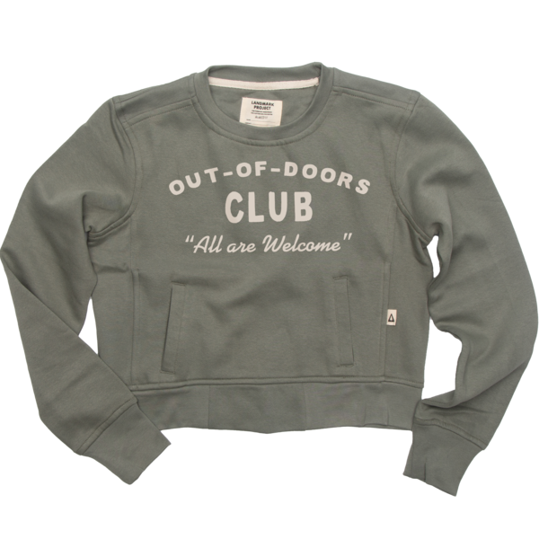 Out-of-Doors Club Forestry Women's Crop Sweatshirt
