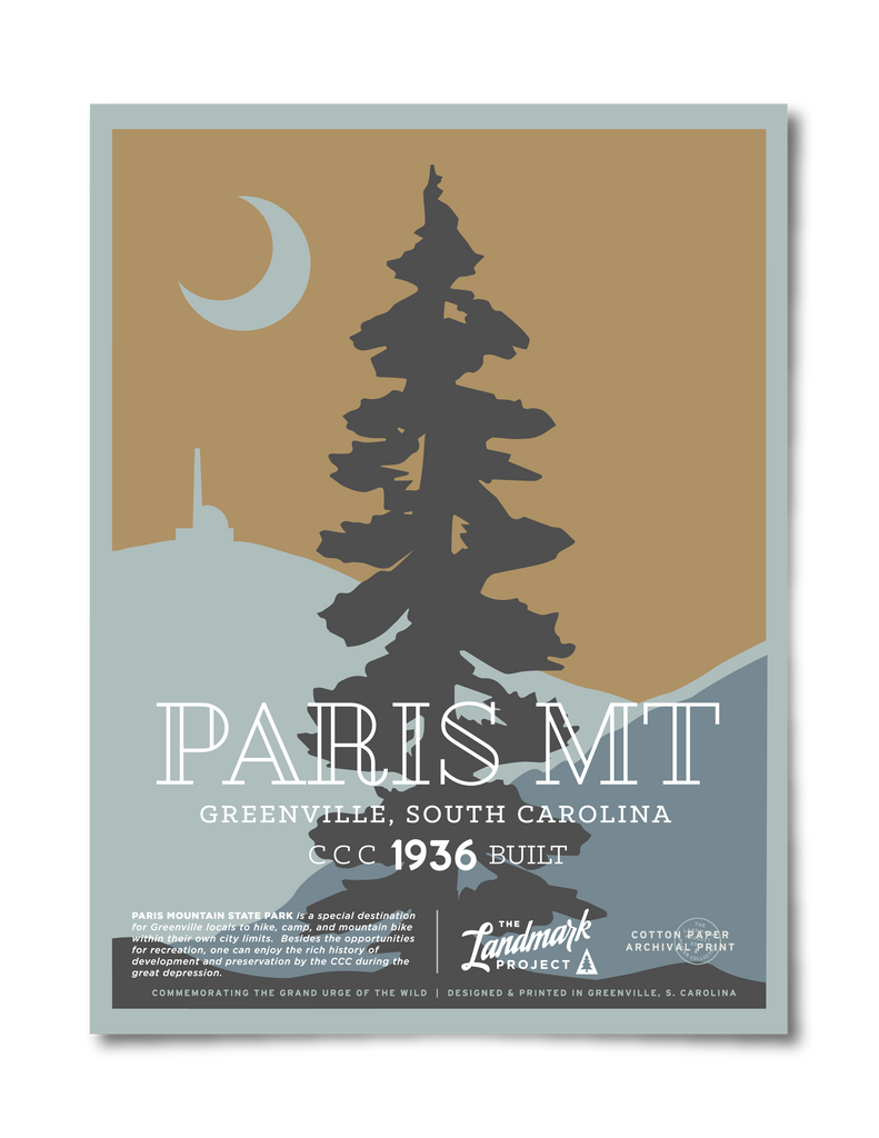 Paris Mountain State Park Poster