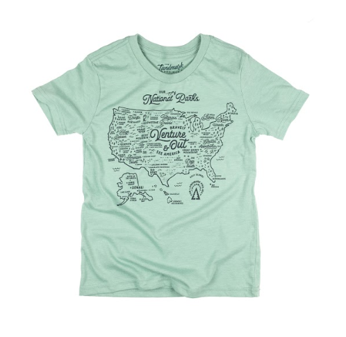 NPS Map Youth Tee