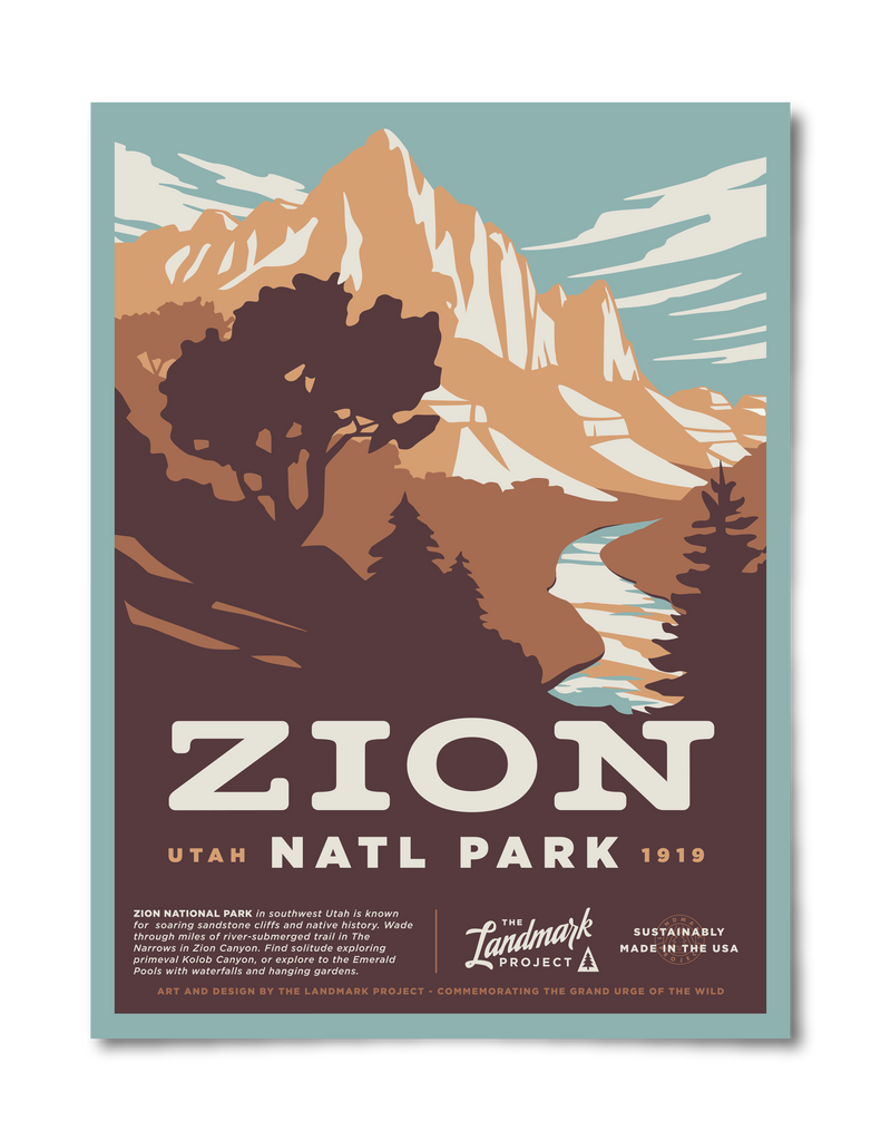 Zion National Park Poster