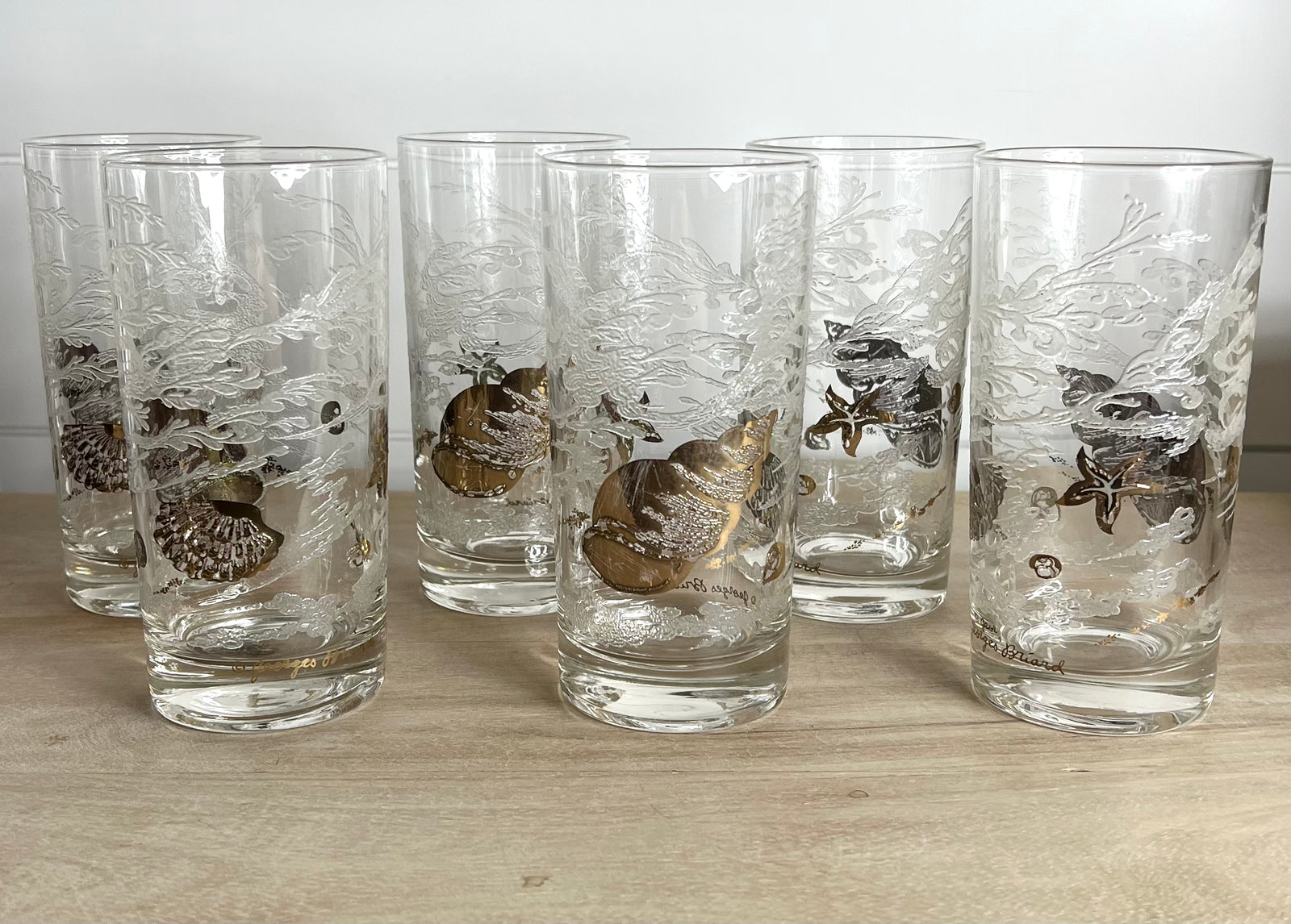 Vintage High Ball Holly Drinks Glasses, Set of 8 – Madcap Cottage