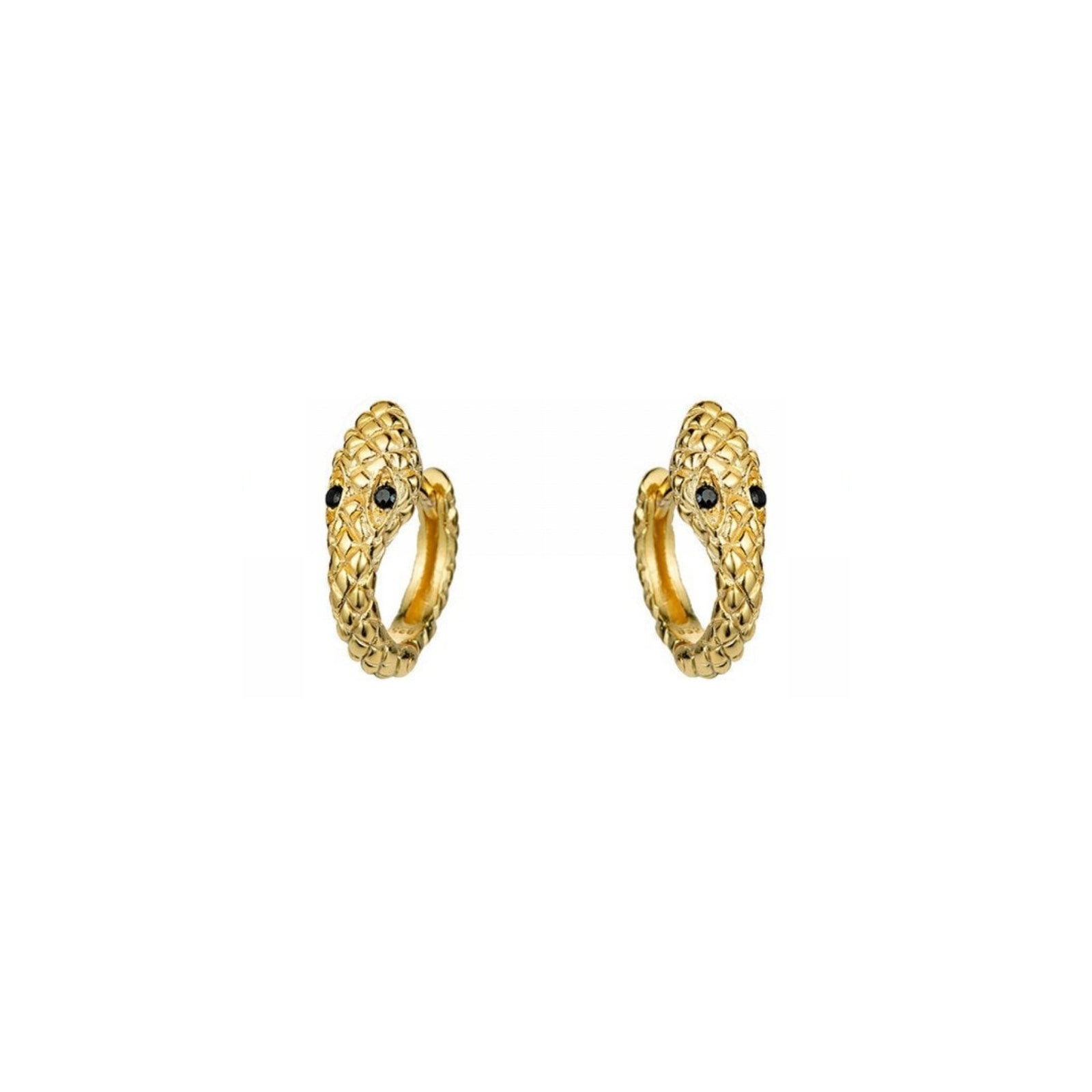 Clear CZ Heart Lock Huggies Earrings, 18K Gold & Sterling, Abigail Fox