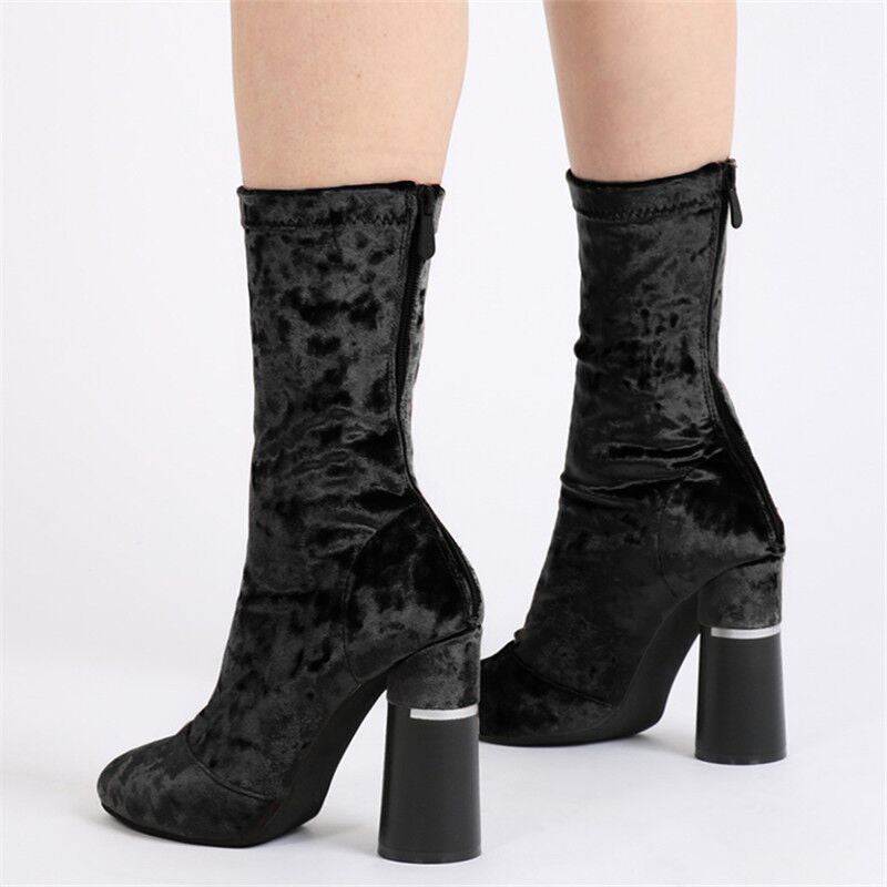 Velvet Ankle Boots – So Chic Fashions