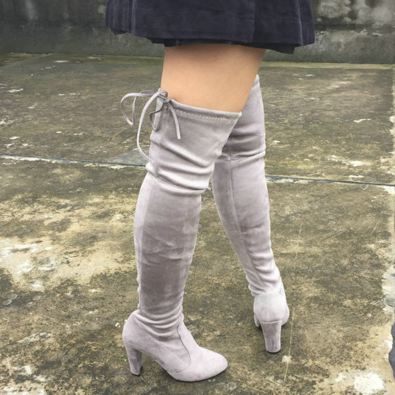 slim thigh high boots