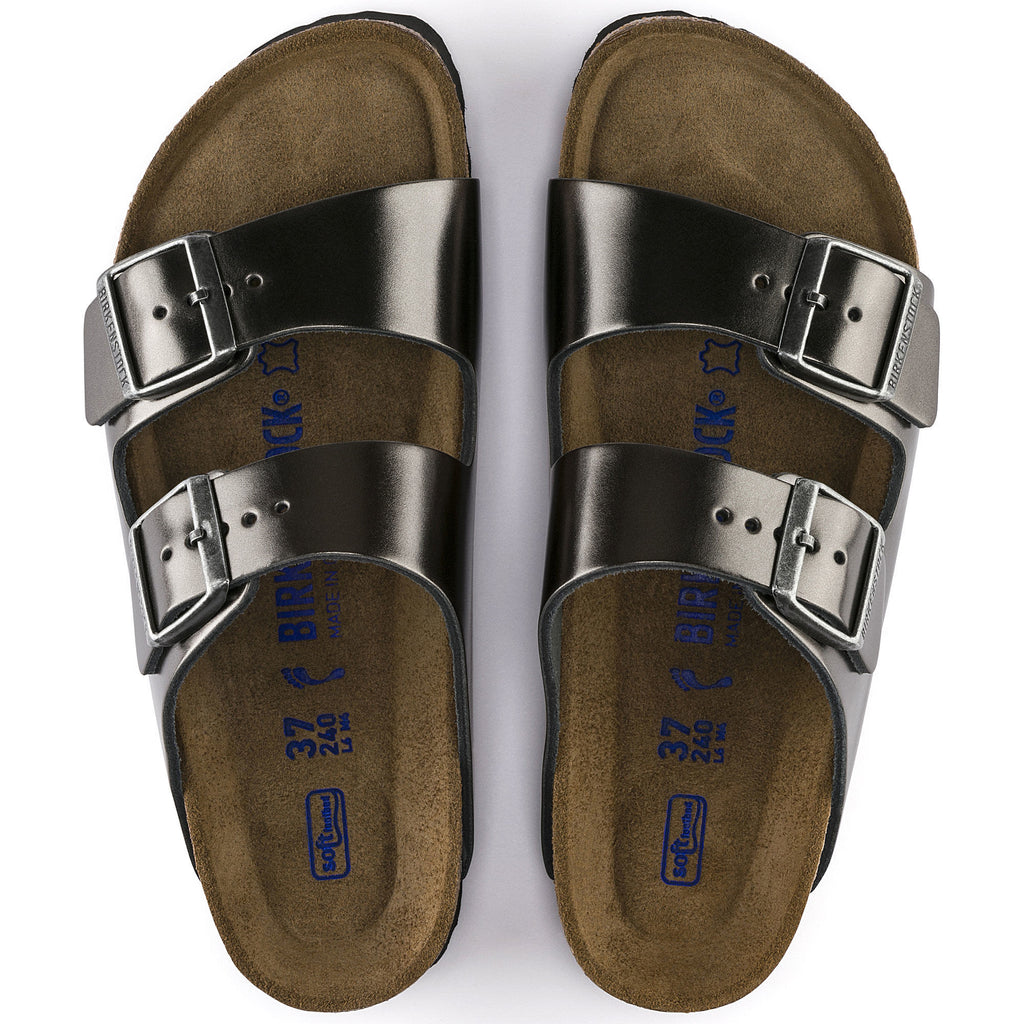 birkenstock arizona anthracite metallic