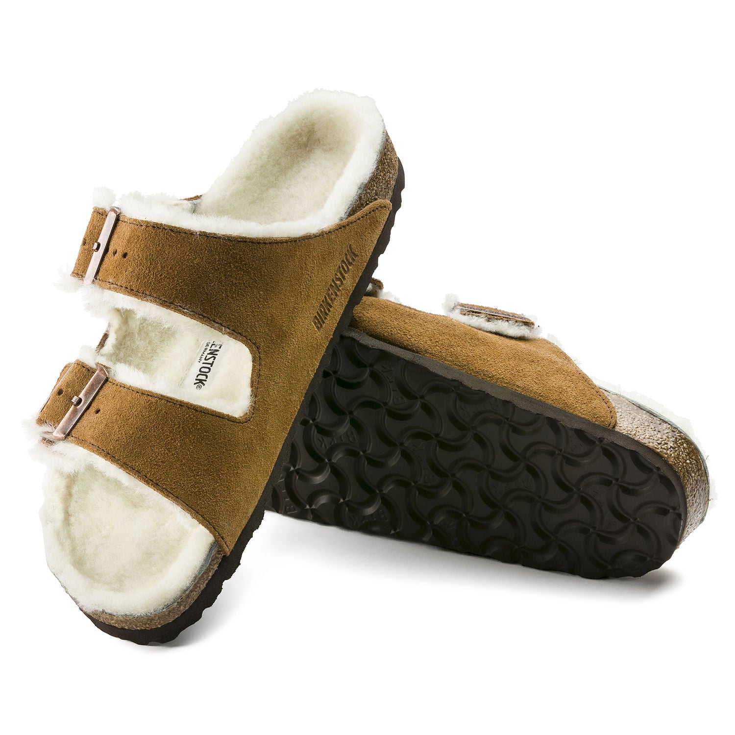 birkenstock shearling mink