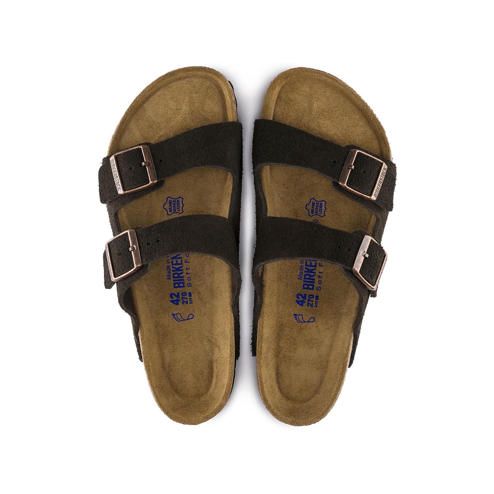 birkenstock arizona soft footbed mocha