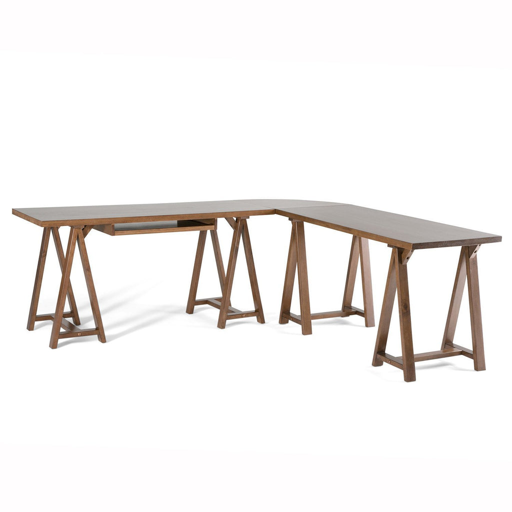 Sawhorse L Shape Corner Desk Simpli Home