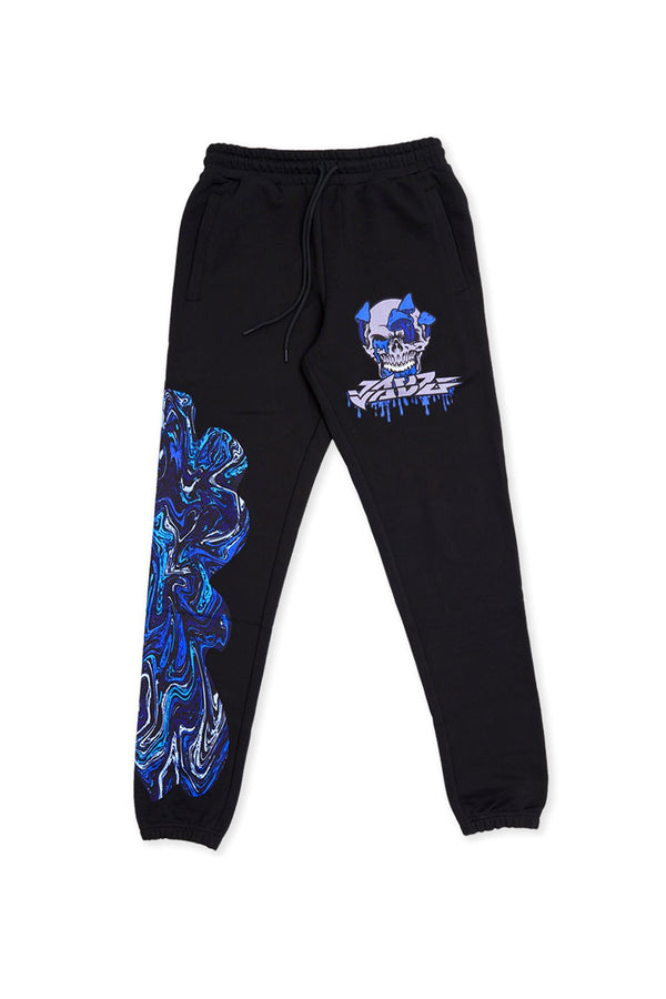 BLUE SKULL SWEATPANTS