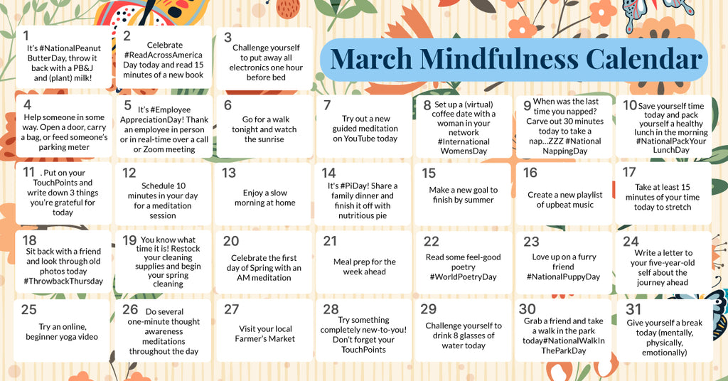 Your Free January Mindfulness Calendar - Latest News - Mindfulness