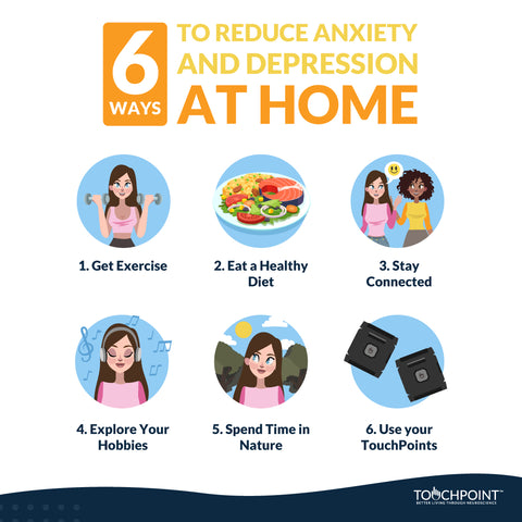 Ways to reduce anxiety and depression at home