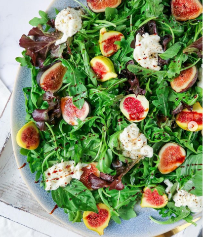 Sweet figs with burrata nutritional salad recipe
