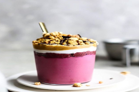 Fluffy Raspberry and Cashew Mousse